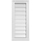 Ekena Millwork Vertical Surface Mount PVC Gable Vent: Functional, w/ 2"W x 2"P Brickmould Sill Frame, 12"W x 28"H GVPVE12X2803SF - alternate 1